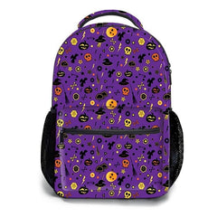 Halloween Pumpkin Skull Print Backpack for Students