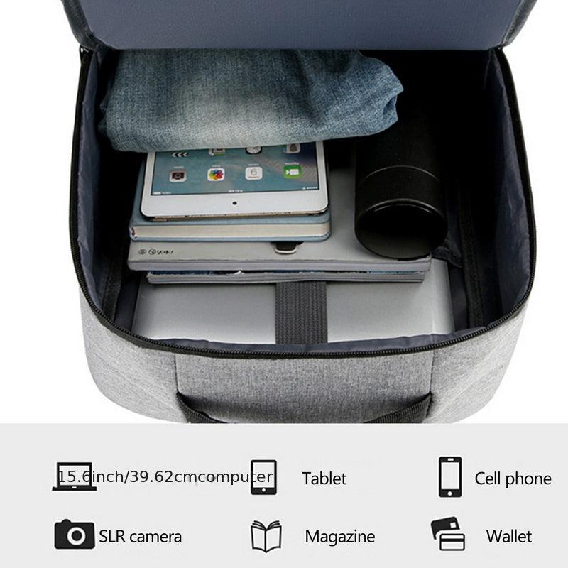 Waterproof Business Backpack USB Charging Port School Laptop Large Capacity Men