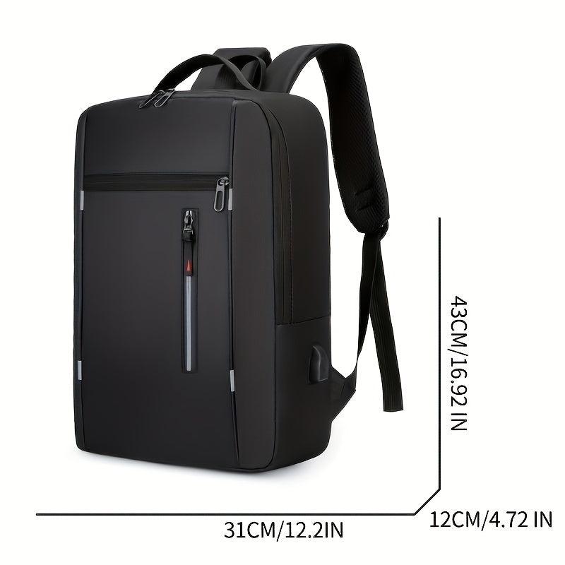Waterproof Business Backpack USB Charging Port School Laptop Large Capacity Men