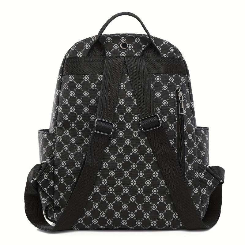 Geometric Pattern Backpack Vintage Travel Daypack Women's Bag