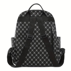Geometric Pattern Backpack Vintage Travel Daypack Women's Bag