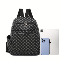 Geometric Pattern Backpack Vintage Travel Daypack Women's Bag