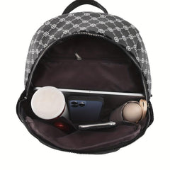 Geometric Pattern Backpack Vintage Travel Daypack Women's Bag