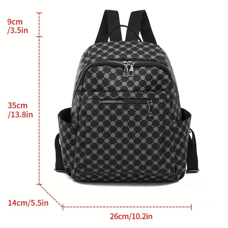 Geometric Pattern Backpack Vintage Travel Daypack Women's Bag