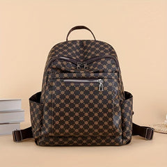 Geometric Pattern Backpack Vintage Travel Daypack Women's Bag