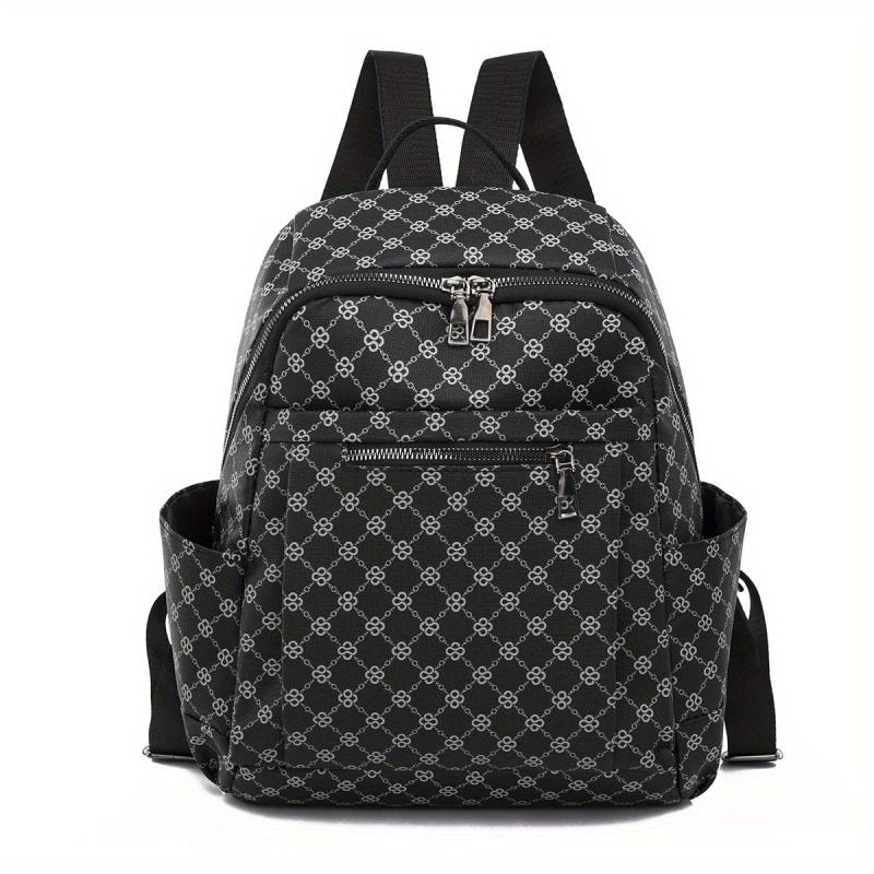 Geometric Pattern Backpack Vintage Travel Daypack Women's Bag
