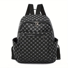 Geometric Pattern Backpack Vintage Travel Daypack Women's Bag