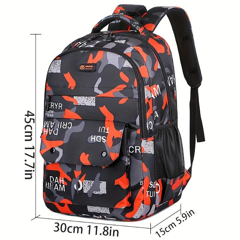 Camouflage Backpack Casual Large Capacity Travel Backpack Laptop Bag