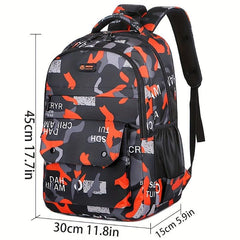 Camouflage Backpack Casual Large Capacity Travel Backpack Laptop Bag