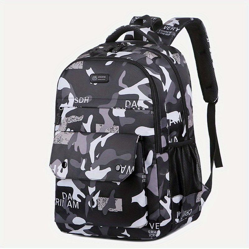 Camouflage Backpack Casual Large Capacity Travel Backpack Laptop Bag