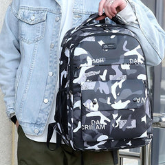 Camouflage Backpack Casual Large Capacity Travel Backpack Laptop Bag