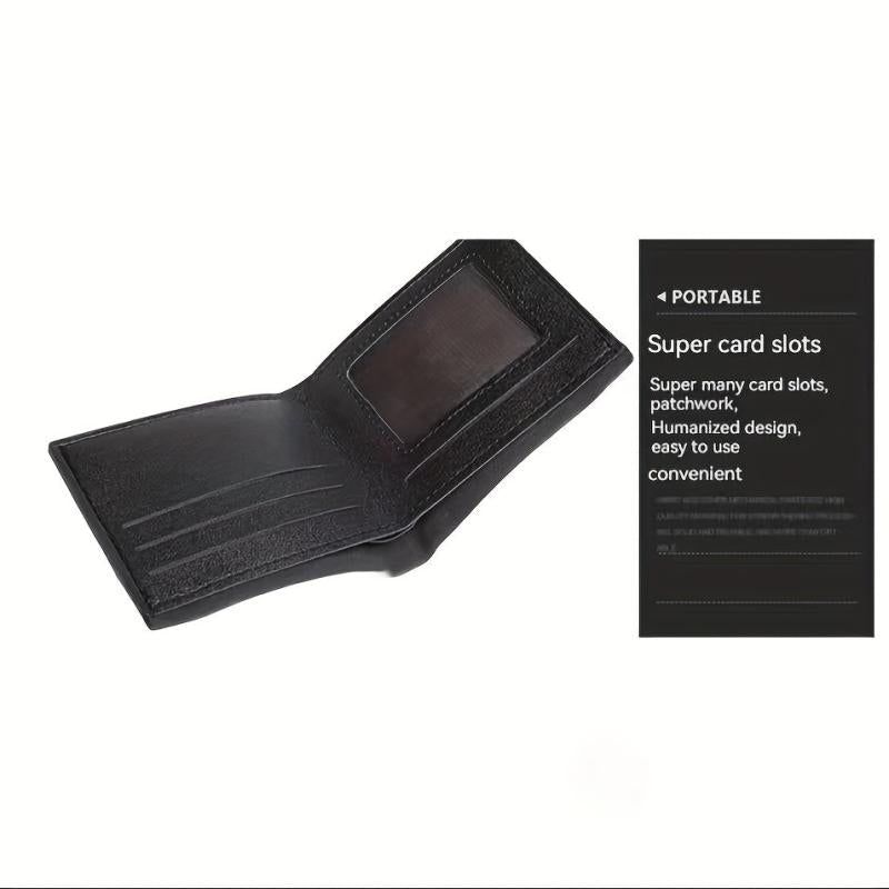 Men's Crocodile Pattern Leather Money Clip Wallet