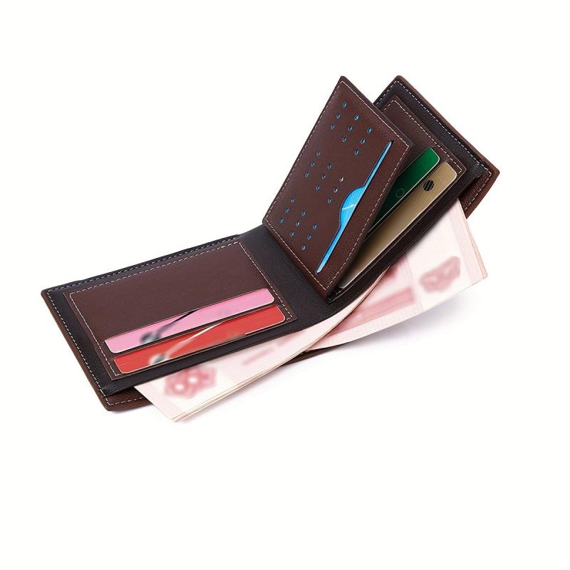 Men's Casual PU Leather Short Wallet