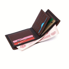 Men's Casual PU Leather Short Wallet