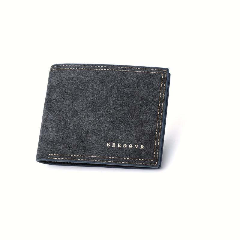Men's Casual PU Leather Short Wallet