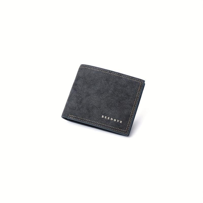 Men's Casual PU Leather Short Wallet