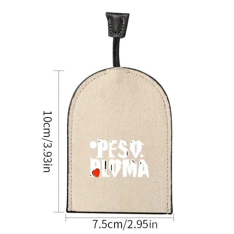 Canvas Car Key Case Large Capacity Holder Fob Cover