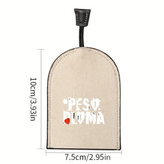 Canvas Car Key Case Large Capacity Holder Fob Cover