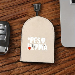 Canvas Car Key Case Large Capacity Holder Fob Cover