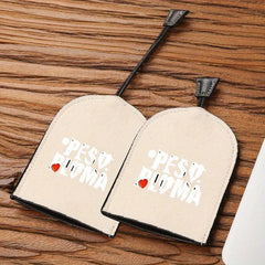 Canvas Car Key Case Large Capacity Holder Fob Cover