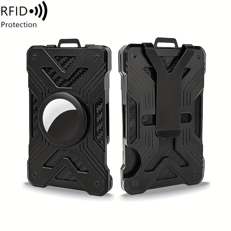 RFID Blocking Card Holder Carbon Fiber Wallet Money Clip