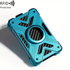 RFID Blocking Card Holder Carbon Fiber Wallet Money Clip