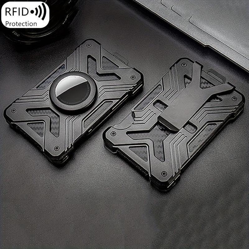 RFID Blocking Card Holder Carbon Fiber Wallet Money Clip
