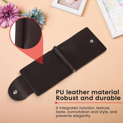 Brown Men's Short Buckle Wallet