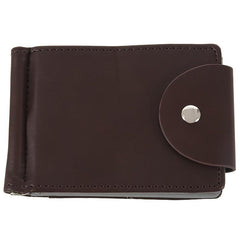 Brown Men's Short Buckle Wallet