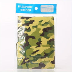 Men's Camo ID Holder Passport Protector Cover Card Bag
