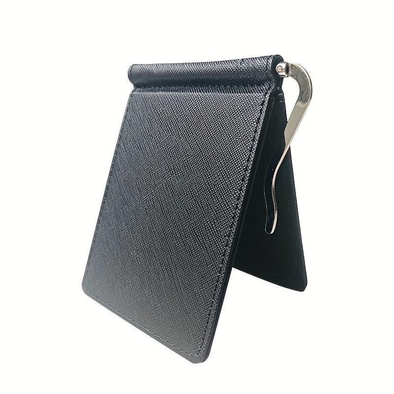 Men's Small Money Clip Card Case Bifold Holder