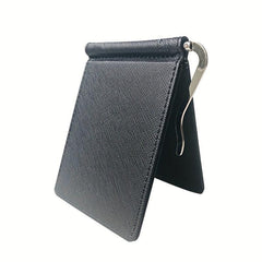 Men's Small Money Clip Card Case Bifold Holder