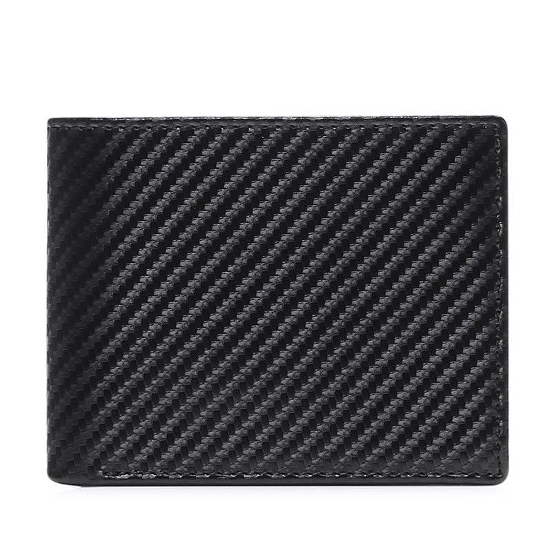 Men's RFID Blocking Wallet Slim Bifold Wallet Carbon Fiber