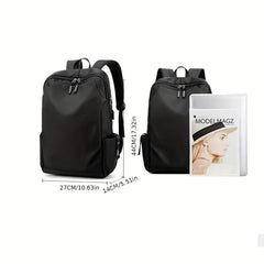 Men's Laptop Backpack USB Charging Port & Earphone Hole Large Travel Bag