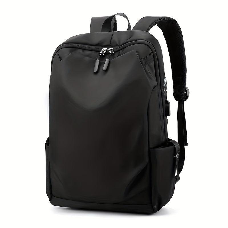 Men's Laptop Backpack USB Charging Port & Earphone Hole Large Travel Bag