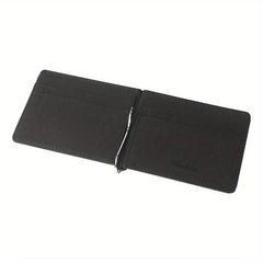 Men's Small Money Clip Card Holder Bifold Case