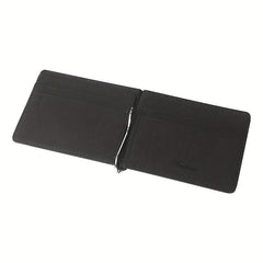 Men's Small Money Clip Card Holder Bifold Case