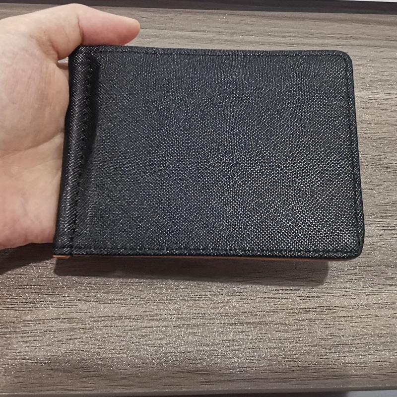 Men's Small Money Clip Card Holder Bifold Case