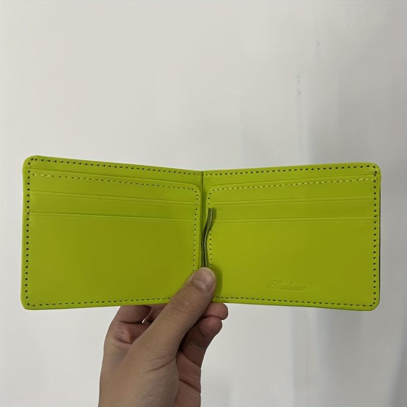 Men's Small Money Clip Card Holder Bifold Case