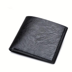 Men's Leather Short Wallet Money Clip Card Holder Thin Wallet