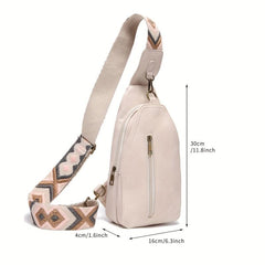 Stylish Mini Chest Bag with Wide Shoulder Strap