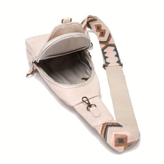 Stylish Mini Chest Bag with Wide Shoulder Strap