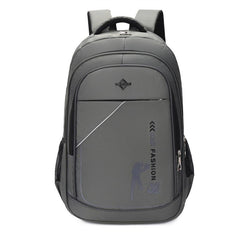 Solid Schoolbag Men College Student Backpack Sports Casual Computer Travel Bag