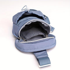 Women's Solid Chest Bag Sports Sling Bag