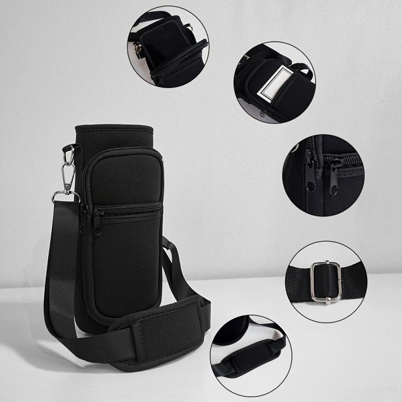 Neoprene Water Bottle Holder Crossbody Bag Cup Sleeve Cover