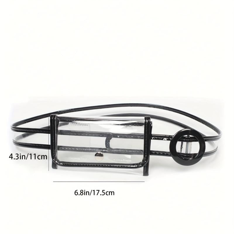 Transparent Waist Bag Mini Running Storage Bag All Match Niche Fancy Pack