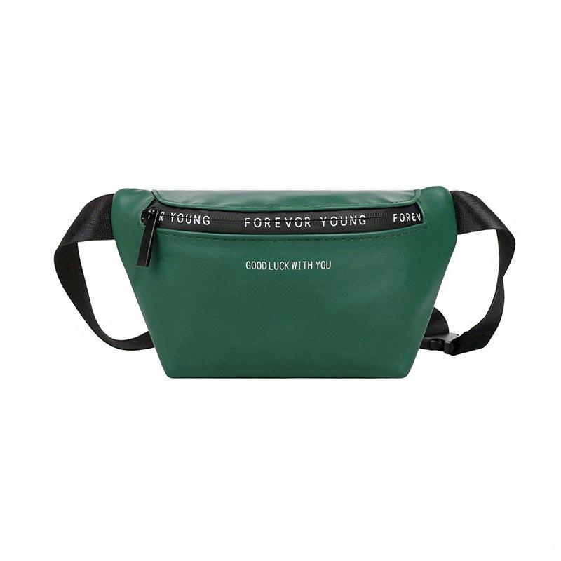 Stylish Letter Print Waist Bag-Crossbody Bag