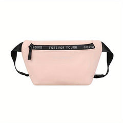 Stylish Letter Print Waist Bag-Crossbody Bag