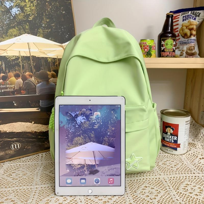 Large Capacity Nylon Schoolbag Girls Junior High School Students