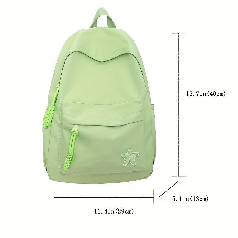 Large Capacity Nylon Schoolbag Girls Junior High School Students